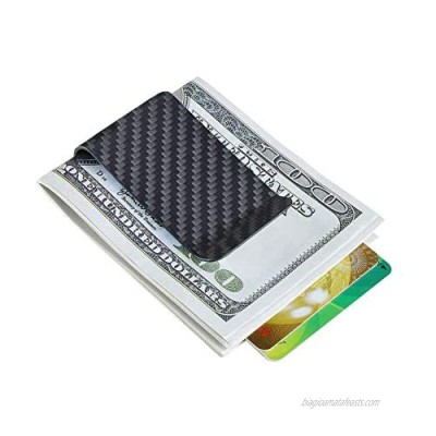 Carbon fiber wallet Money Clip Credit Card holder-CL CARBONLIFE Clips for men Matt Black