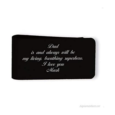 Custom Personalized Laser Engraved Stainless Steel Money Clip  For Dad  Husband  Friend  Grandpa and mom boyfriend