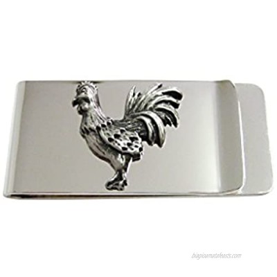 Kiola Designs Textured Rooster Chicken Bird Money Clip