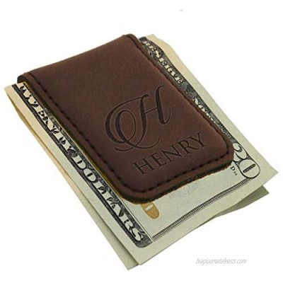 Personalized Magnetic Money Clip - Custom Engraved for Men  Him  Dad