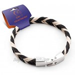 crintiff - Horsehair Bracelet Flat Braided Handmade - for Women and Men - Collection Trot - Available in Black Grey and Brown