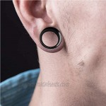 BodyJ4You Ear Tunnel Plugs Single Flare Gauges 14G-2 Flesh Earrings Stretching Piercing Jewelry