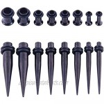 Bodystars Ear Gauges Stretching Kit - 36Pcs Stainless Steel Tapers and Plugs Set Prefect for Heavy Metal Punk Rock Tattoo Street or Daily Wear