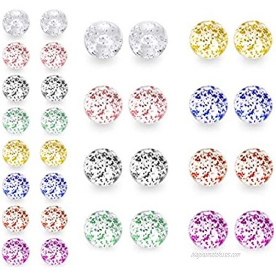 D.Bella 60pcs 316L Surgical Steel Replacement Balls Body Jewelry Piercing Barbell Parts 14G 16G 3mm 5mm 8mm Balls for Women Men
