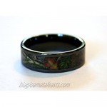 Black Camo Wedding Rings by #1 CAMO - Camo Engagement Ring - Black Titanium
