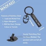 MAOFAED I Love You 3000 Black Keychain Fandom Gift Comic Movie Inspired Gift Couple Keychain Gift for Father