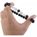 Jstyle 10Pcs Lava Rock Stone Bead Bracelet for Women Men Essential Oil Beads Chakra Yoga Bracelets Braided Rope Adjustable Bracelet Set