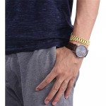 U7 Men Wrist Link Bracelet Punk Jewelry Stainless Steel 15MM Chunky Chain Bracelet Wristband with Detaching Device