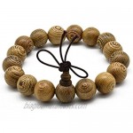 Zen Dear Unisex Natural Wenge Mala Prayer Beads Necklace Bracelet Meditation Buddhist Rosary Mala Beads