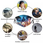 2PCS Face Cover Scarf Unisex Adjustable Mouth Cover Neck Gaiter for Men Women Windproof Dustproof