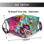 4pcs Fashion Face Mask With Filter Pocket Washable Face Bandanas Balaclava Reusable Fabric Mask For Men And Women