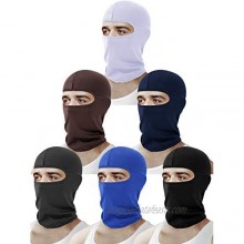 6 Pieces Balaclava Face Cover Sun Protection Cover Breathable Long Neck Cover for Outdoor Activities