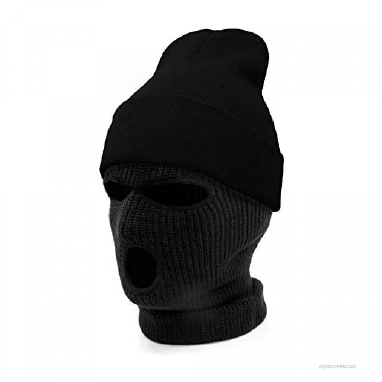 AcademyFits Quality Full Face Knit Ski Mask Beanie Men Women Unisex One Hole Three Hole Winter Headwear Face Mask Protection