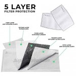 I Love Learning Mouth Cover Washable With 2 Pcs Filters Reusable Face Bandanas Dust-Proof Balaclava