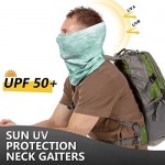 MCTi UV Neck Gaiter Mask UPF 50 Bandana Balaclava Face Mask Breathable Cooling Sun Summer for Fishing Running 2 Packed