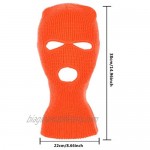 WXJ13 3 Colors 3-Hole Full Face Cover Soft Winter Balaclava Warm Knit Ski Mask Men Women Outdoor Sports Knit Full Face Mask