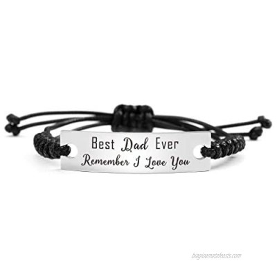 Gifts for Men Dad Grandpa Godfahter Uncle Grandson Handmade Adjustable Father's Day Bracelet