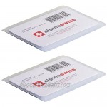Alpine Swiss Set of 2 Plastic Wallet Inserts 6 Page Card Holder Picture Windows