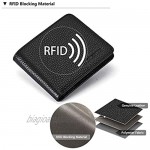 BOSTANTEN Genuine Leather Wallets for Men Bifold RFID Blocking Wallet with 2 ID Window