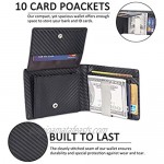 ITEYAO Mens RFID Blocking Bifold Wallet Credit Card Holder for Men with Gift Box