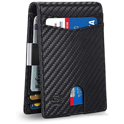Zitahli Mens Wallet with Money Clip Larger Capacity Up To 15 Cards Slim Wallet RFID Blocking Bifold Wallet for Men with ID Window