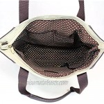 Chala Safari Forest Animal- Large Canvas Tote Shoulder handbag with detachable Purse Charm (912)