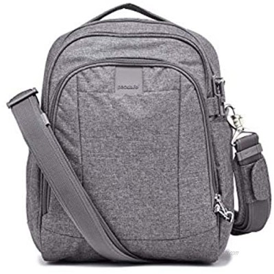 PacSafe Metrosafe LS250 12 Liter Anti Theft Shoulder Bag-Fits 11 inch Laptop  Dark Tweed Grey