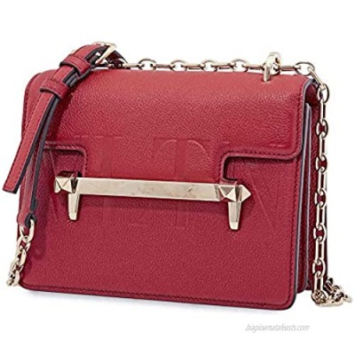 Valentino VLTN Small Uptown Shoulder Bag- Red
