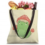 Cute Frog Mushroom Hat - Cottagecore Aesthetic Tote Bag
