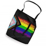 Inclusive Progress Pride Flag Gay Pride LGBTQ Rainbow Flag Tote Bag