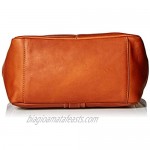 Piel Leather Small Tablet Tote Saddle One Size