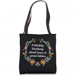 Probably Thinking About Tacos Or Serial Killers - True Crime Tote Bag