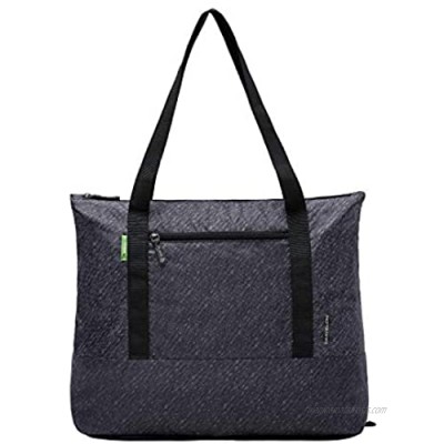 Travelon CLEAN-Antimicrobial Packable Tote Bag-SILVADUR TREATED-Gray Heather  One Size