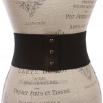 4 Women's High Waist Non Leather Fashion Wide Braided Stretch Belt