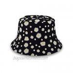 Bucket Hat 100% Cotton Double-Sided-Wear Print Travel Outdoor Cap Unisex Packable Summer Beach Sun Hat