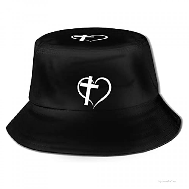 Bucket Hats Christian God Blessed You Hats Summer Fishman Hats UV Sun Protected