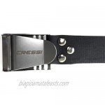 Cressi Quick-Release Elastic Belt with Metal Buckle Black