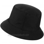 Fashion Reversible Tie Dye Bucket Hat for Women & Men Cotton Summer Beach Sun Hat Travel Brim Fisherman Cap Aesthetic Black