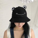 Frog Bucket Hat Funny Beach Sun Hat Fishing Hat for Women Teen Girls Adults