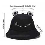 Frog Bucket Hat Funny Beach Sun Hat Fishing Hat for Women Teen Girls Adults