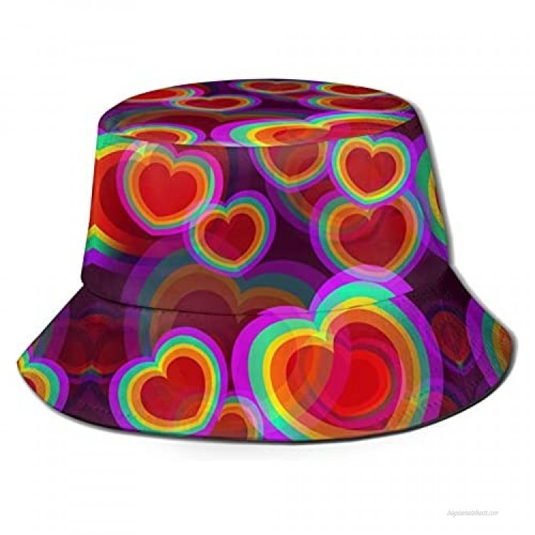 Gay is Good Rainbow Love is Love LGBT Bucket Hat Sun Beach Hats Cap for Men Women Unisex