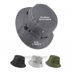 Hicarer 4 Pieces Bucket Hat Cotton Packable Travel Hat Beach Fishing Hat for Women Men