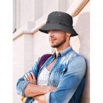 Hicarer 4 Pieces Bucket Hat Cotton Packable Travel Hat Beach Fishing Hat for Women Men