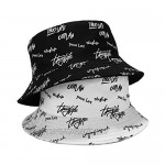 OVOY Womens Thug-Wife-Life Bucket Hat - Thuglife Printed Reversible Cotton Summer Cap