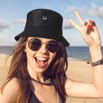 Smiling Face Bucket Hat Cute Bucket Hat Beach Sun Protection Hat Summer Travel Bucket for Women Men