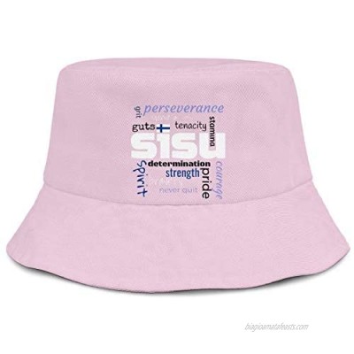 SWNCNC Unisex Bucket Hat Finland-Flag-Sisu-Finnish-Pride- Beach Cap