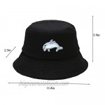 Taidor Cotton Bucket Hat Solid Color Beach Hat Summer Travel Sun Hats Fisherman Cap