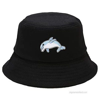Taidor Cotton Bucket Hat Solid Color Beach Hat Summer Travel Sun Hats Fisherman Cap