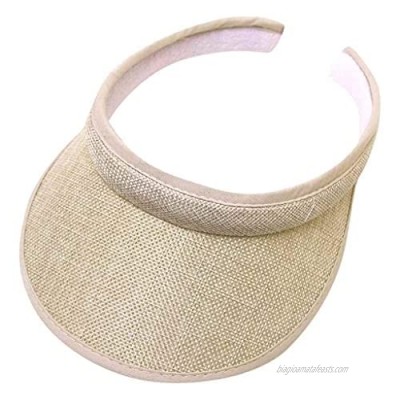 Ultralight Sun Visor with Twill  Wide Brim Clip On Head Cap  Outdoor Sun Protection Wicking Sports Travel Visor Hat