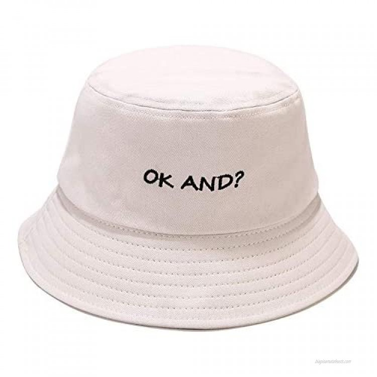 Umeepar Unisex OK and? Bucket Hat Packable Beach Sun Hat Fisherman Hat Outdoor Cap for Womens Men